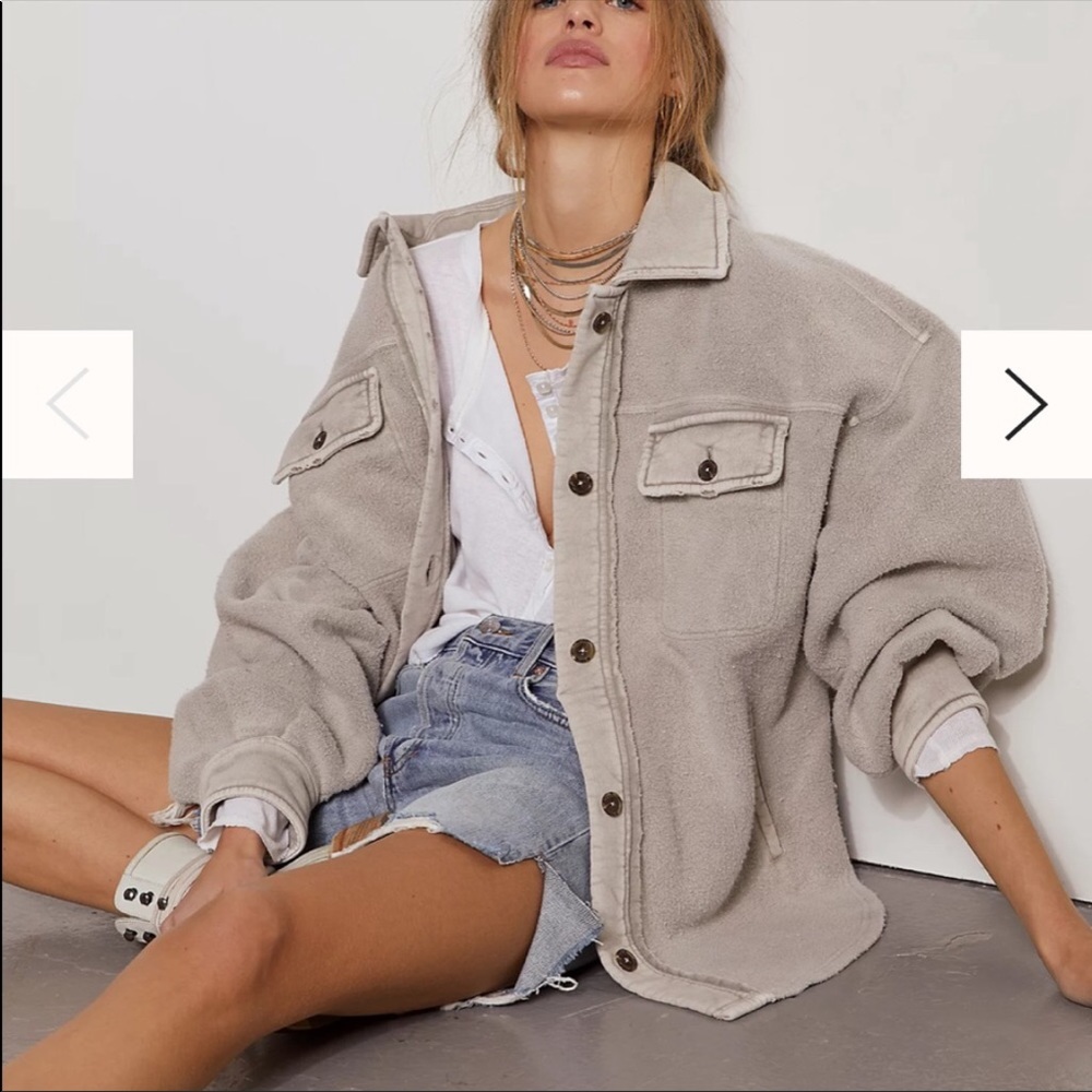 Free people ruby jacket xs stone